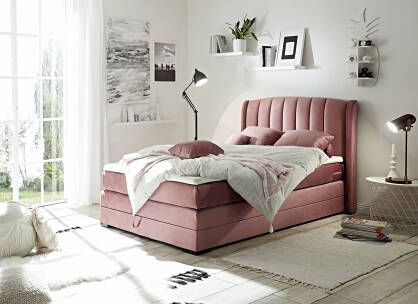 Łóżko tapicerowane kontynentalne FLORENCE